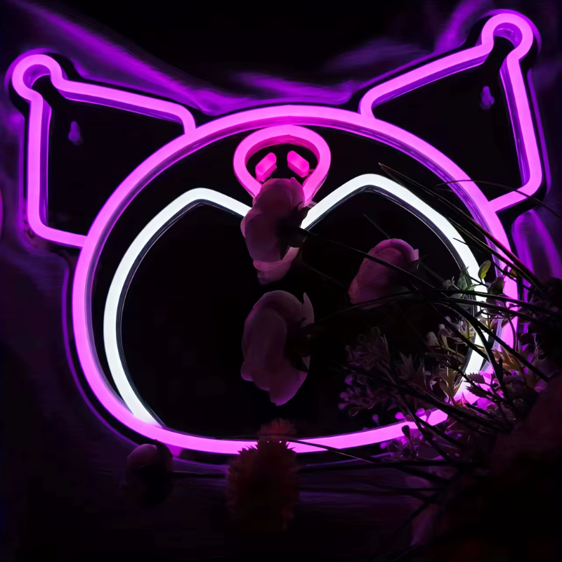 Kuromi Neon LED Light Mirror
