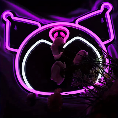 Kuromi Neon LED Light Mirror