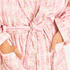 LoveShackFancy Indie Cotton Bath Robe – Pink & White Floral