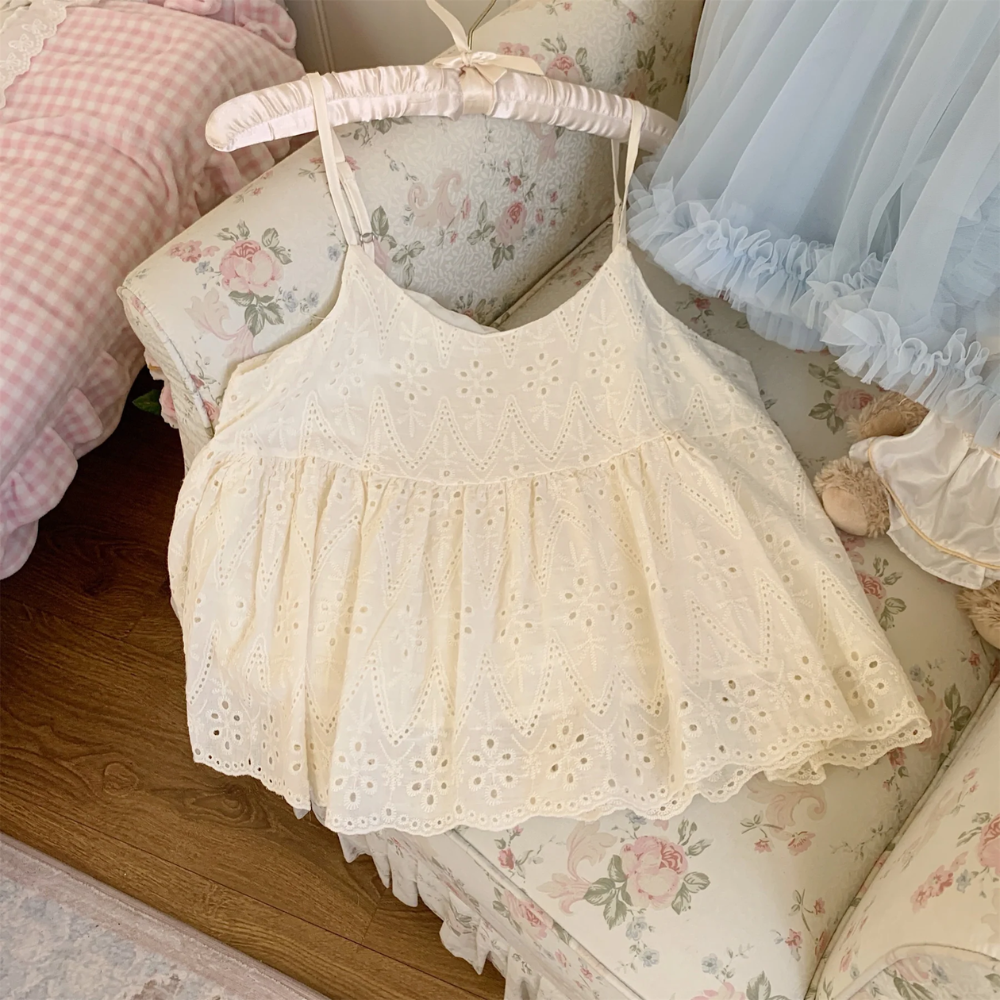 Lace Cami Top – Coquette Fairycore Dream