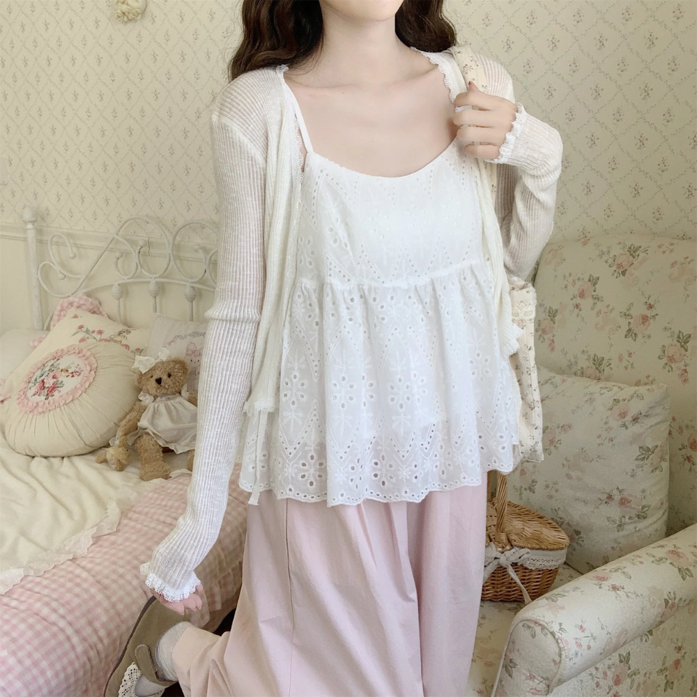 Lace Cami Top – Coquette Fairycore Dream