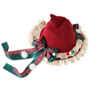 Lace Bow Christmas Hat