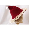 Lace Bow Christmas Hat