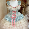 Light Blue Marie Antoinette Style Short Dress