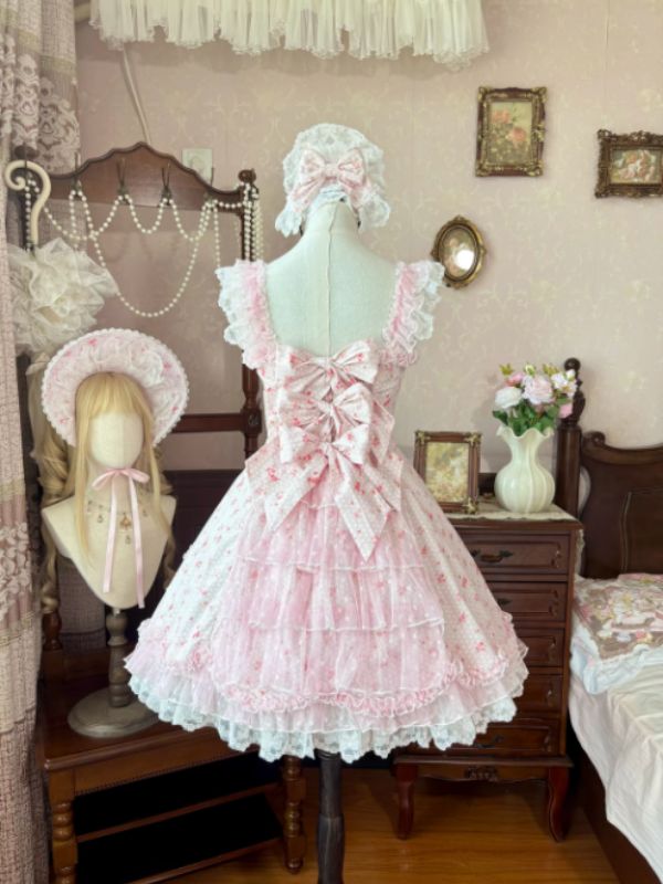 Light Pink Floral Lolita Dress