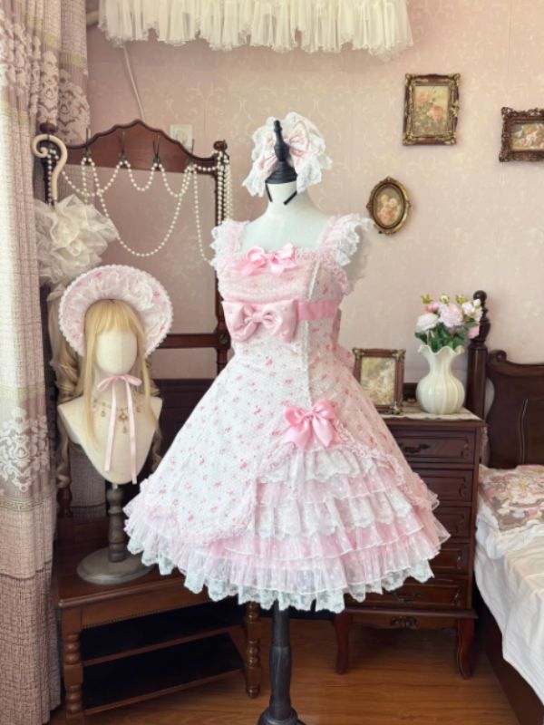 Light Pink Floral Lolita Dress