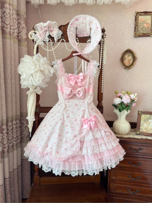 Light Pink Floral Lolita Dress