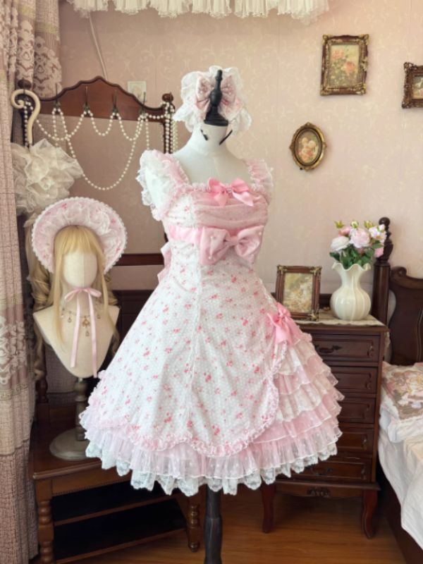 Light Pink Floral Lolita Dress