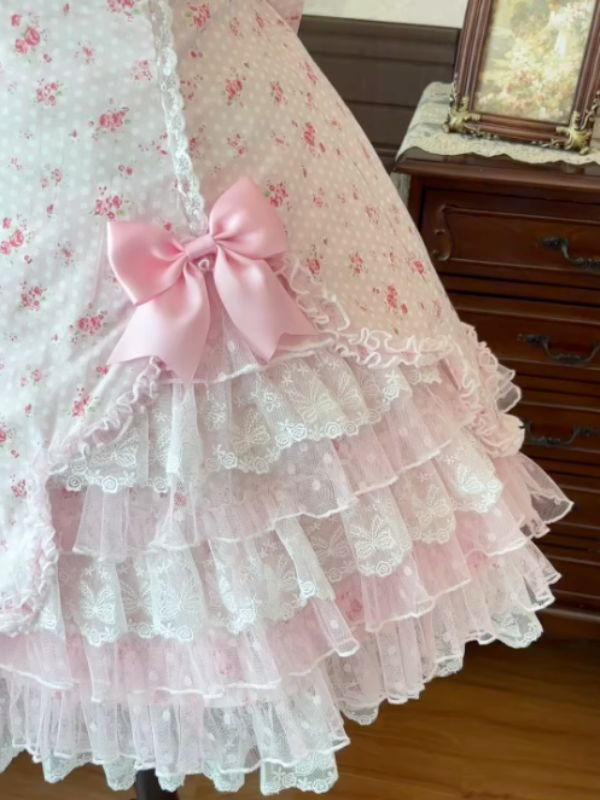 Light Pink Floral Lolita Dress
