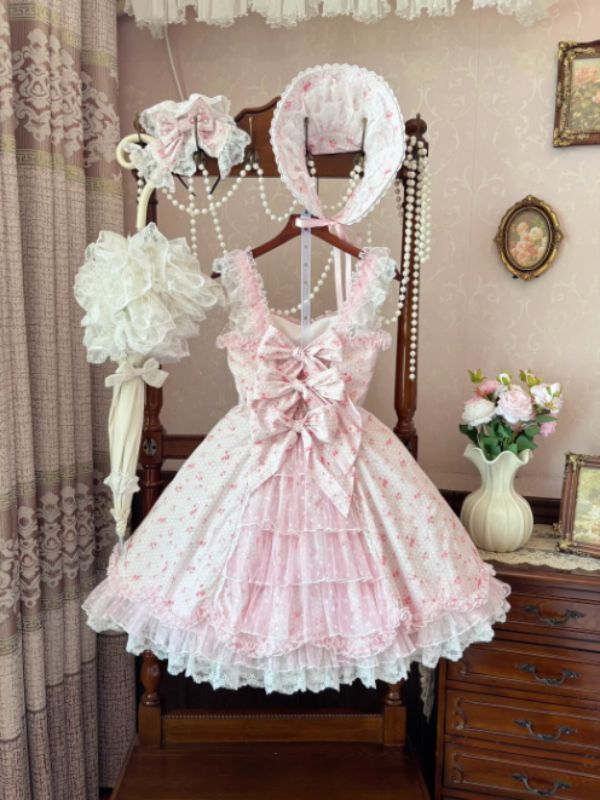 Light Pink Floral Lolita Dress