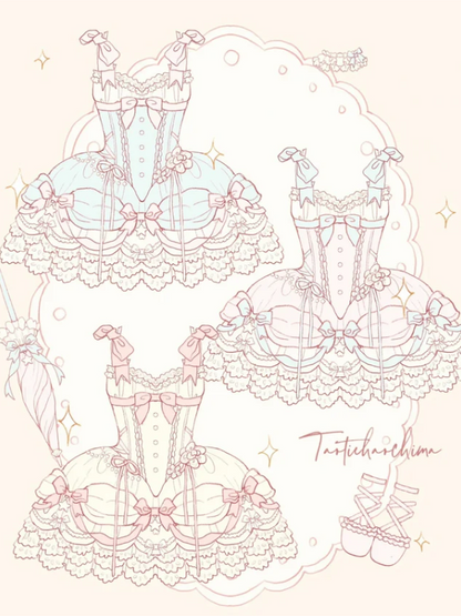 Light Pink Marie Antoinette Style Short Dress