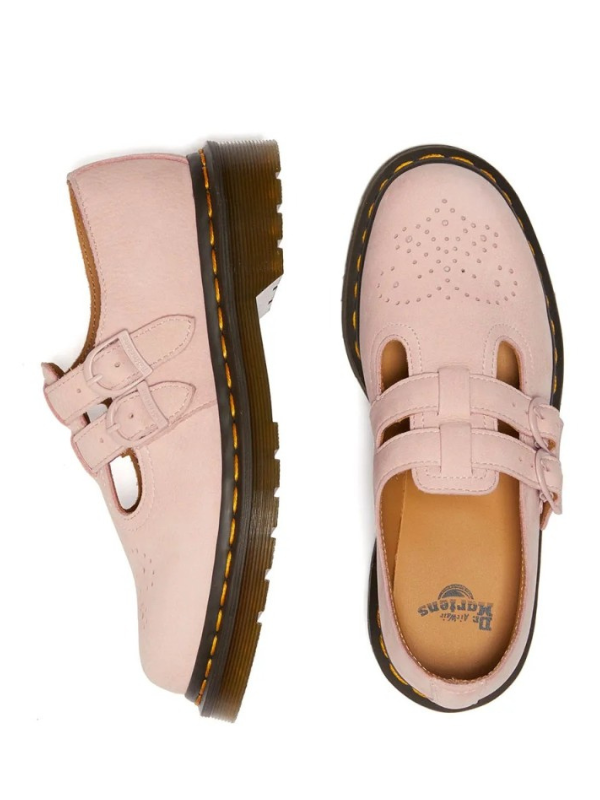 Pink Leather Mary Jane Shoes