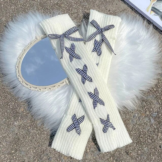 Lolita Leg Warmer Bow