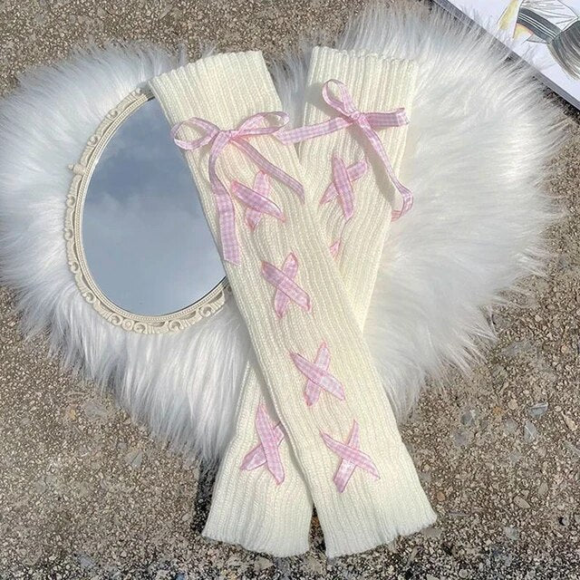 Lolita Leg Warmer Bow