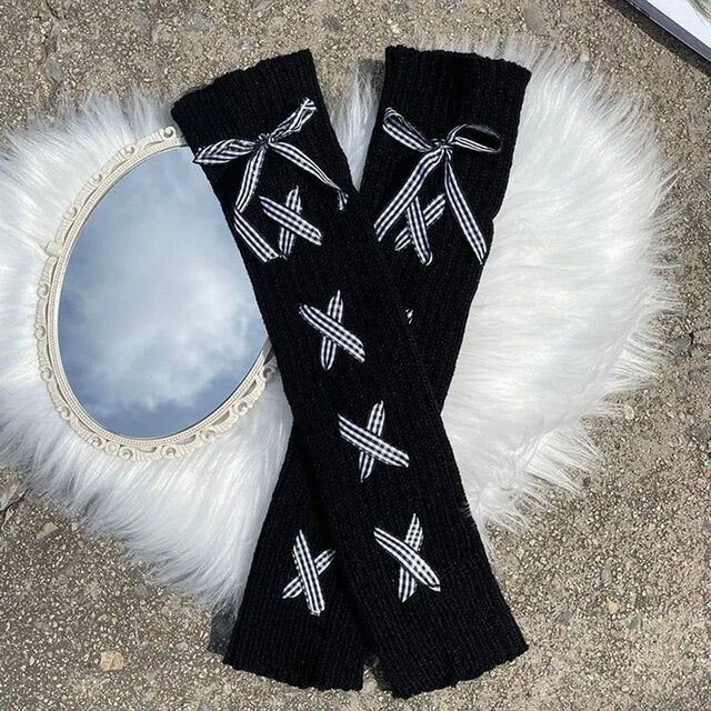 Lolita Leg Warmer Bow