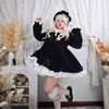 ♡ Meomeng ♡ Black Velvet Dress – Plus Size