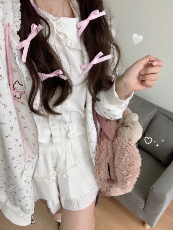 Meow Kitty Cottage Hooded Jacket