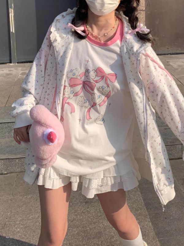 Meow Kitty Cottage Hooded Jacket