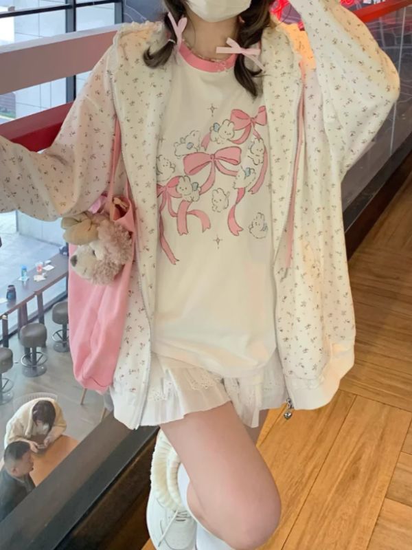 Meow Kitty Cottage Hooded Jacket