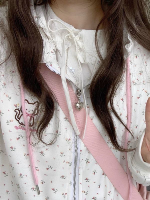 Meow Kitty Cottage Hooded Jacket