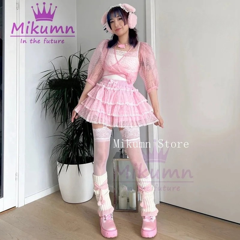 Mikumn x KawaiiSweet Harajuku Sweet Lace Shorts Skirts