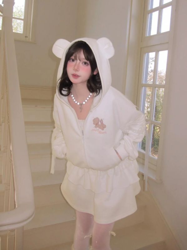 Milk Angel Bear Sweat Jacket