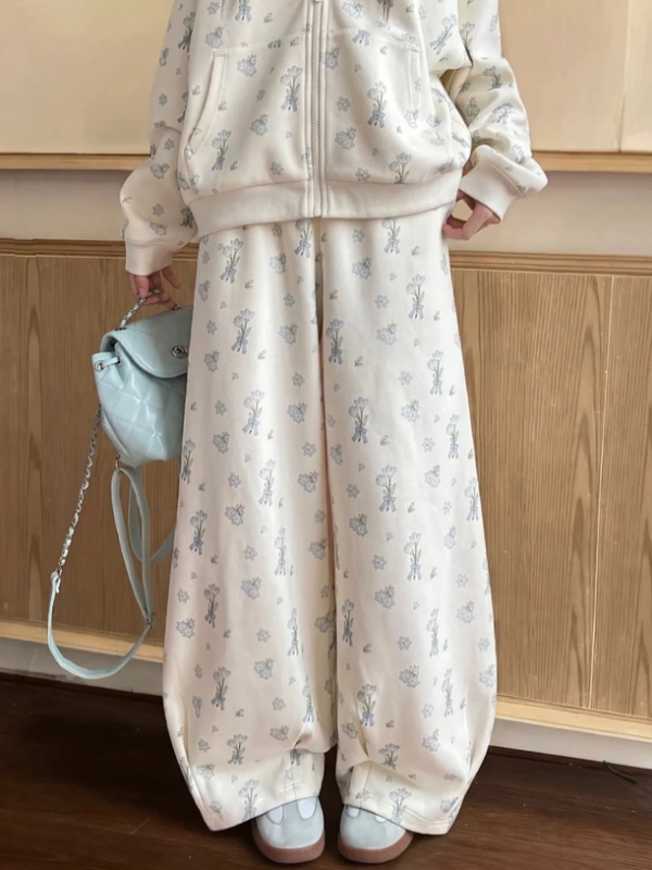 Milk Bunny Home Sweat Jacket And Sweatpants