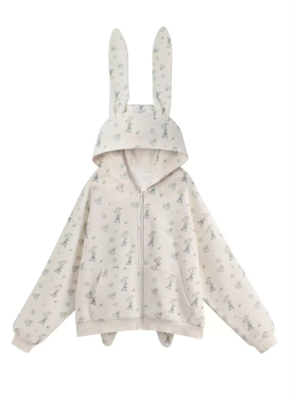 Milk Bunny Home Sweat Jacket And Sweatpants