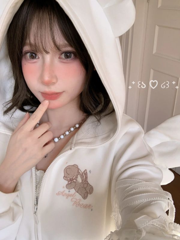 Milk Angel Bear Sweat Jacket