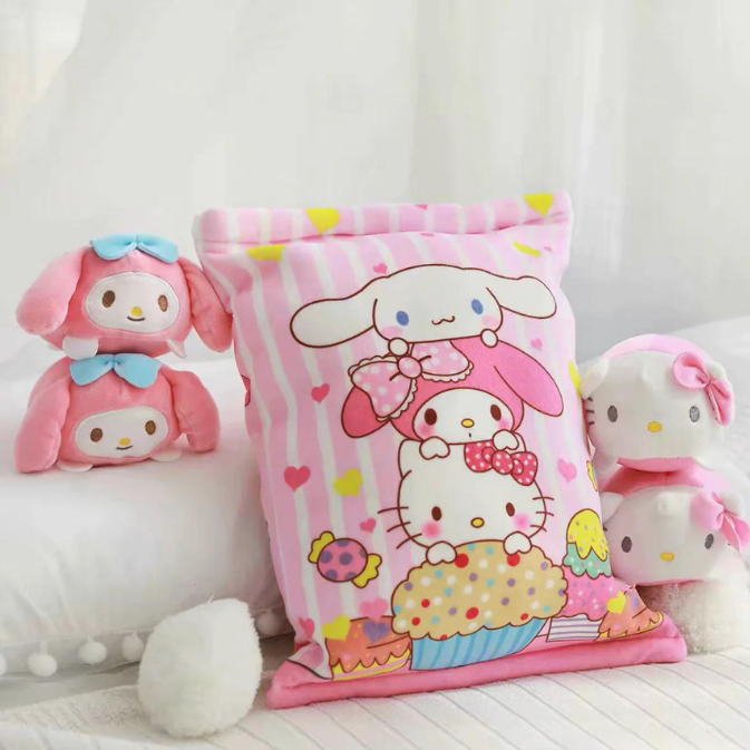 My melody and Cinnamoroll dolls