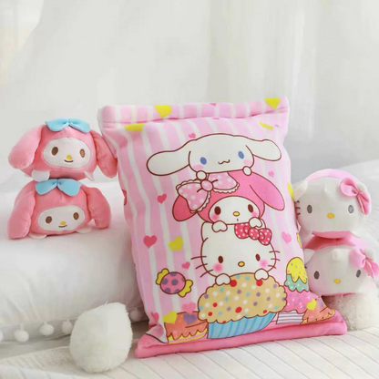 My melody and Cinnamoroll dolls