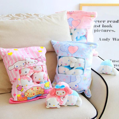 My melody and Cinnamoroll dolls