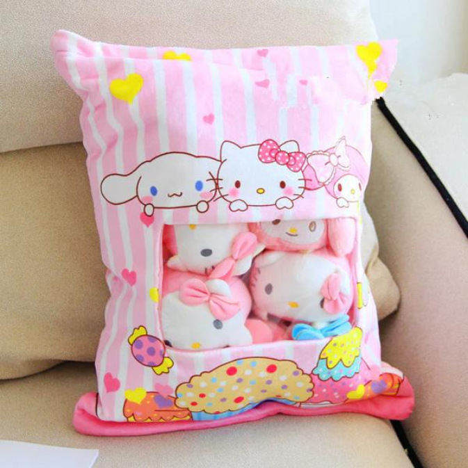 My melody and Cinnamoroll dolls