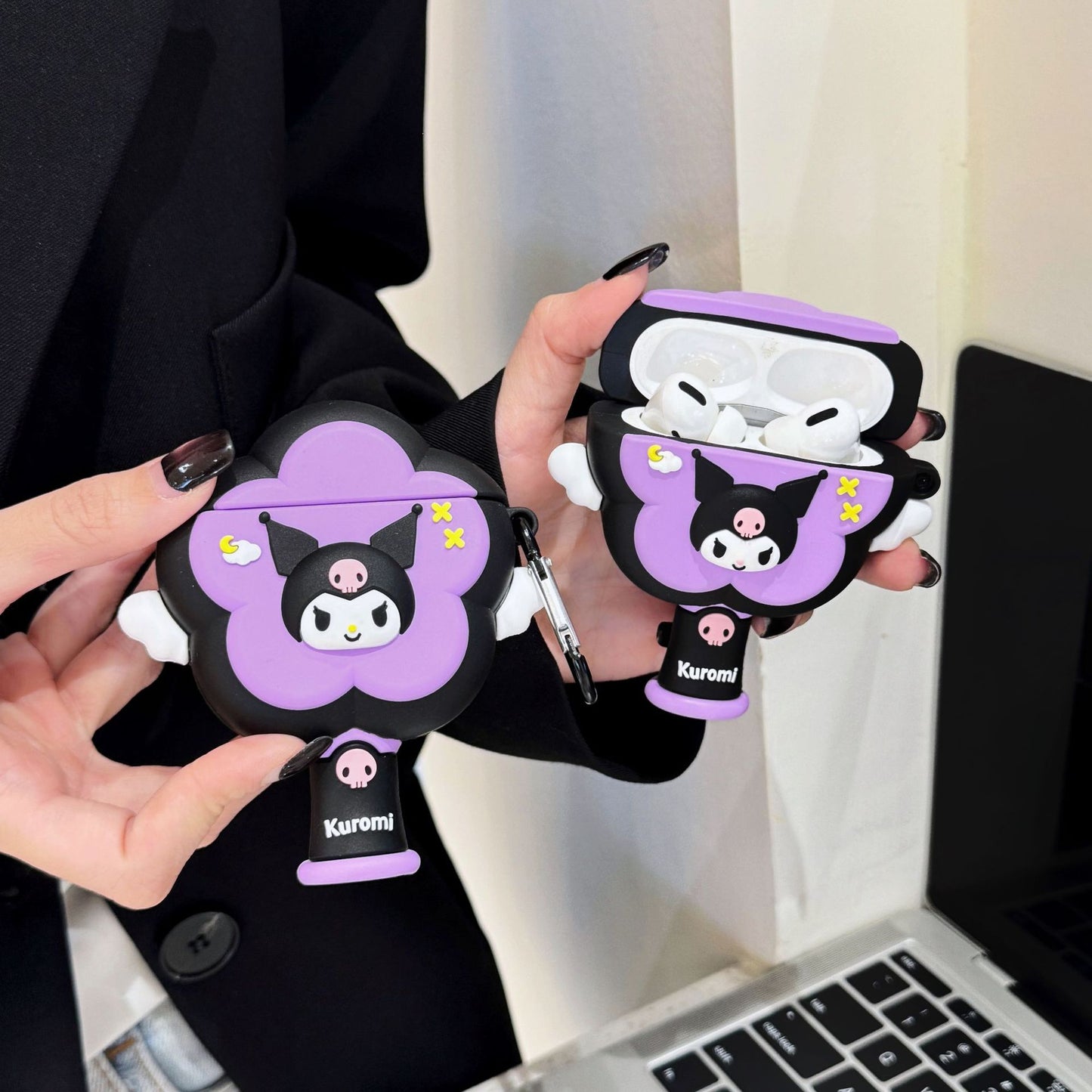 Kuromi and My Melody Magic Wand AirPods Case