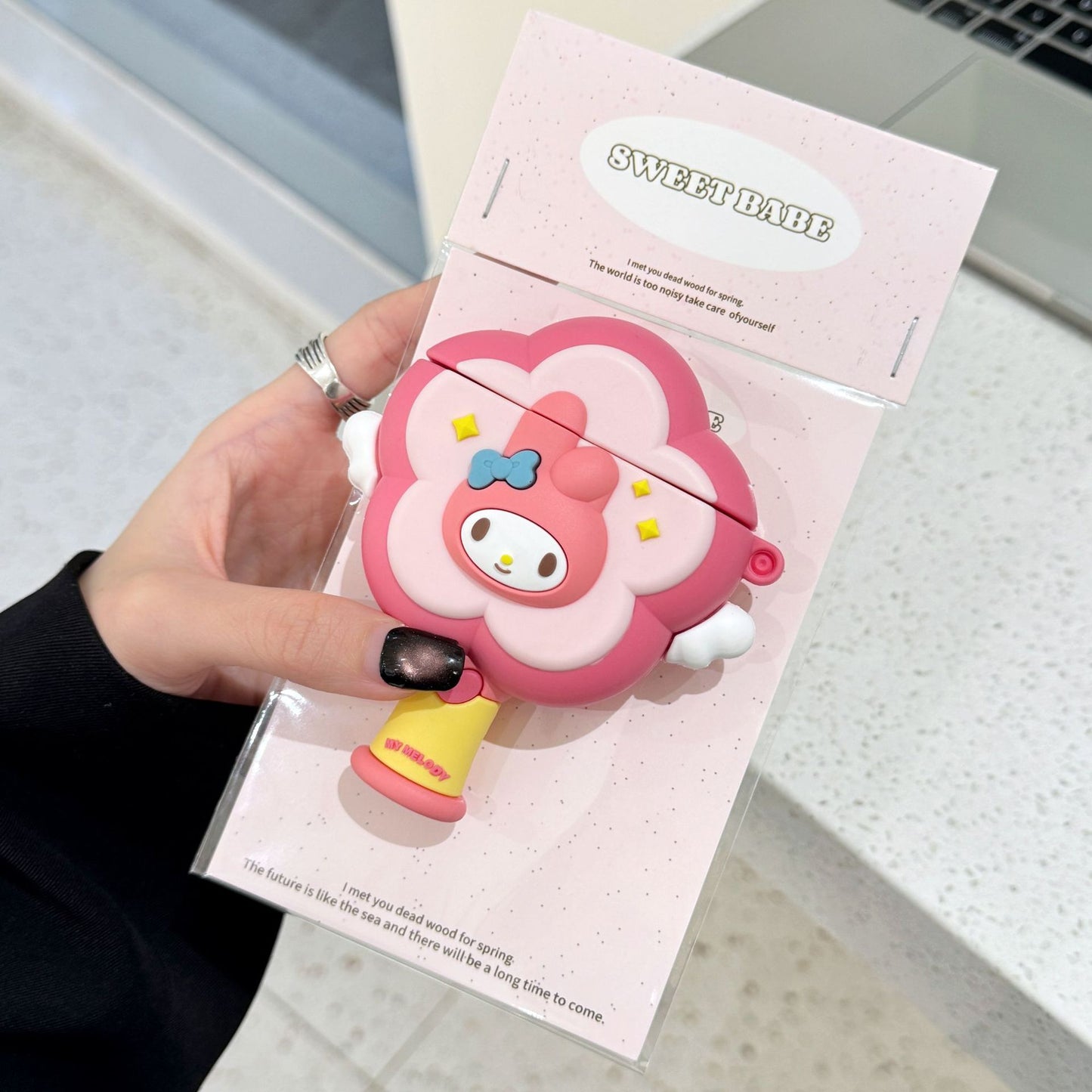 Kuromi and My Melody Magic Wand AirPods Case