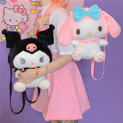 Kawaii Cartoon Plush Backpack