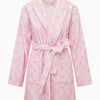 LoveShackFancy Cotton Indie Robe – Pink Bow