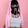 Pink & Black Heartbreaker Ski Mask