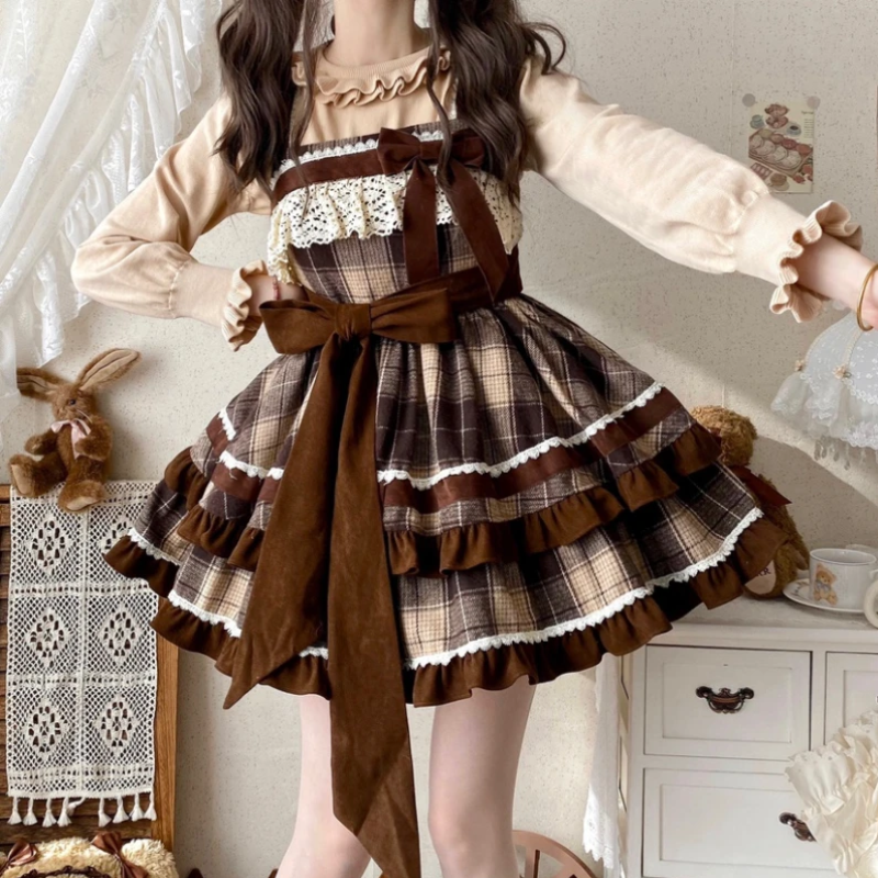 Plaid Lovers Kawaii Dress