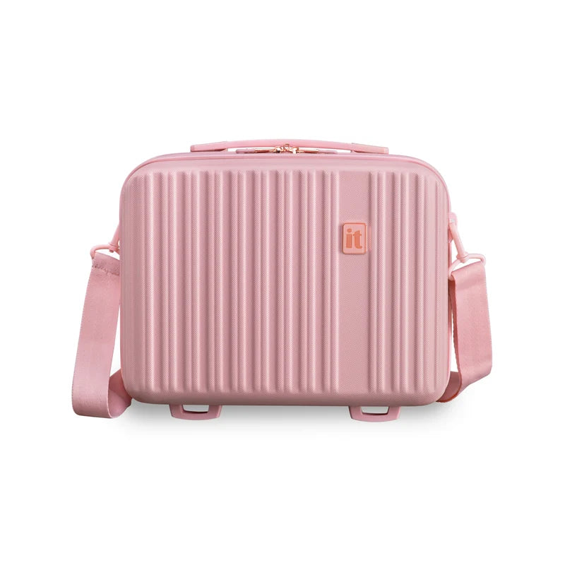 Luxuriant 3-Piece Pink Luggage Set