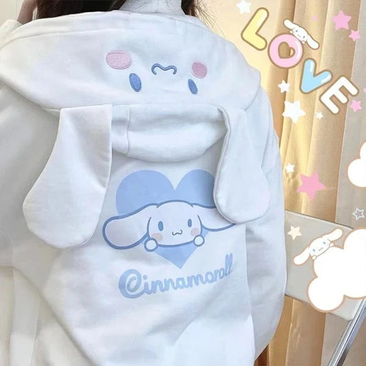 Hoodie with fluffy ears
