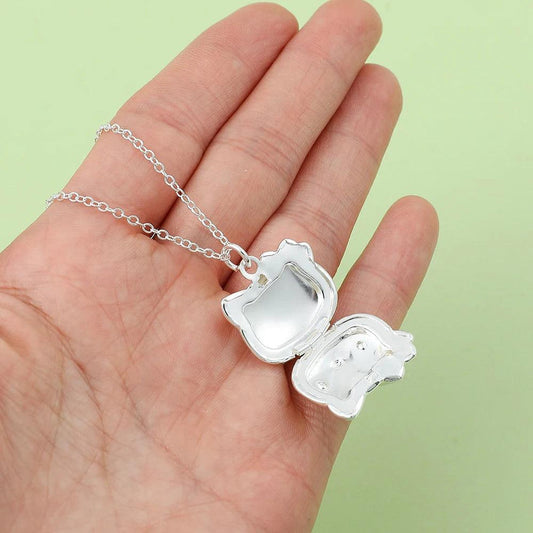 Hello Kitty Kawaii Necklace Silver