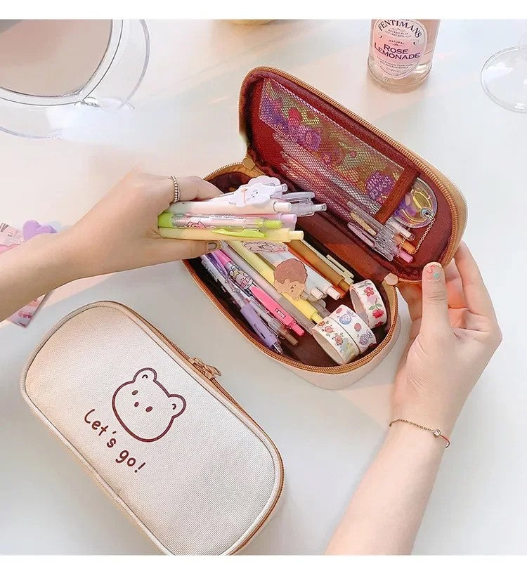 Kawaii Teddy Bear Pencil Case