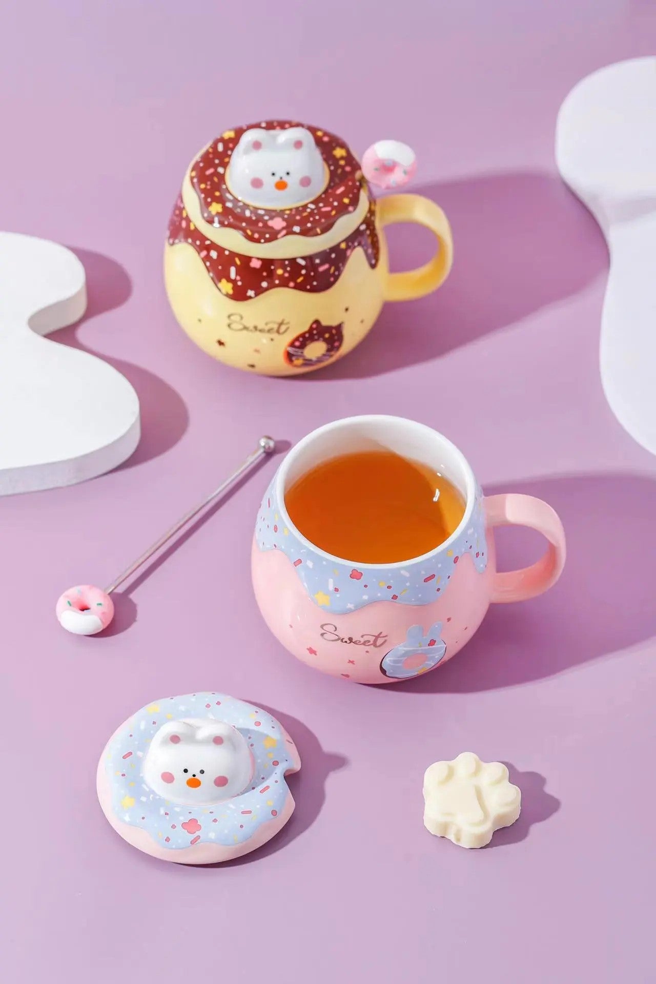 Sweet Donut mug and Spoon