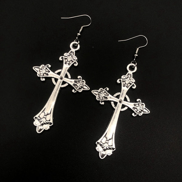 Mystical Cross Earring and Necklace Set
