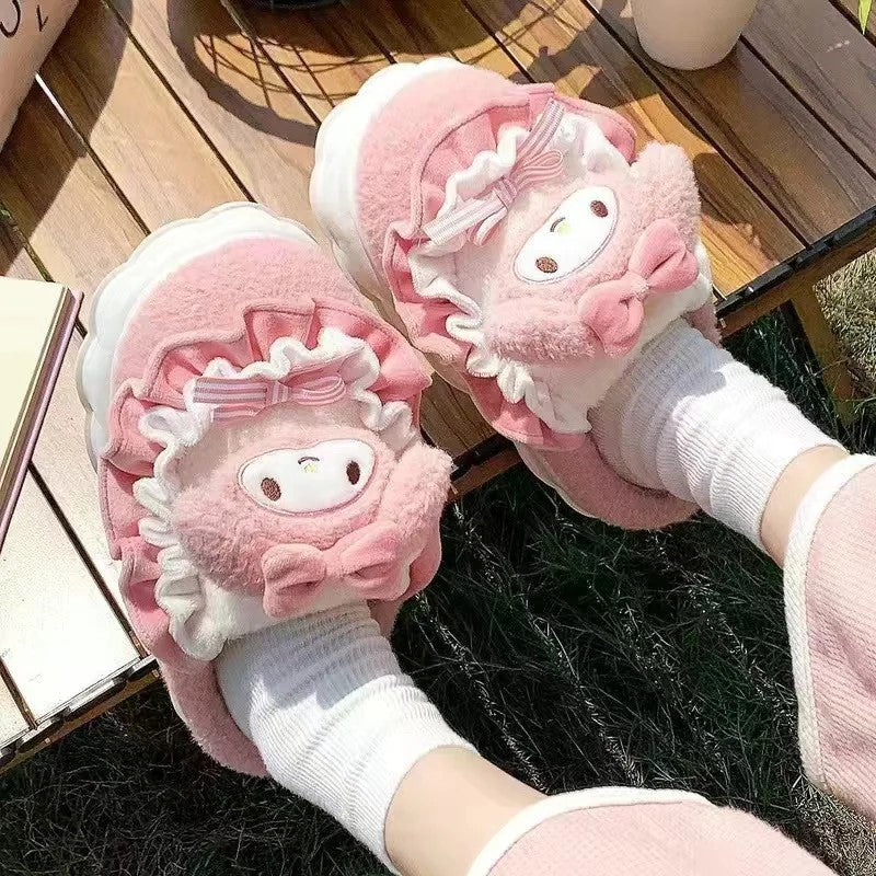 Fluffy Sanrio Slippers