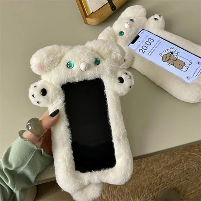 Fur Fuzzy Dog Phone Case For iPhone