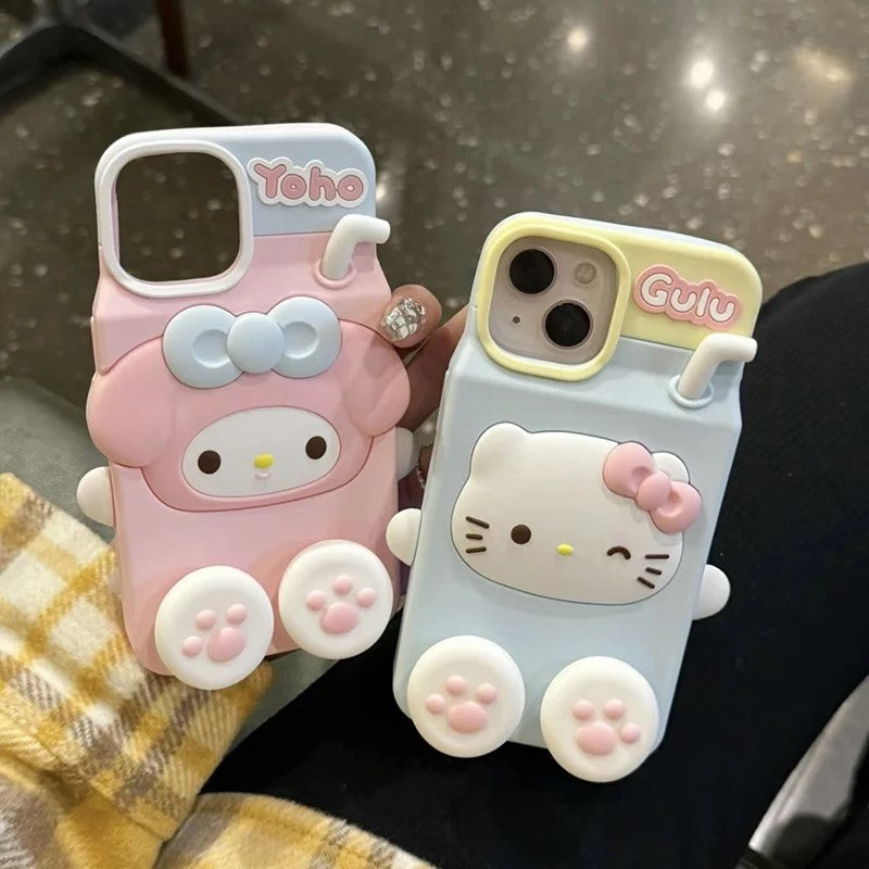 Hello Kitty And Mellody Phone Case For iPhone