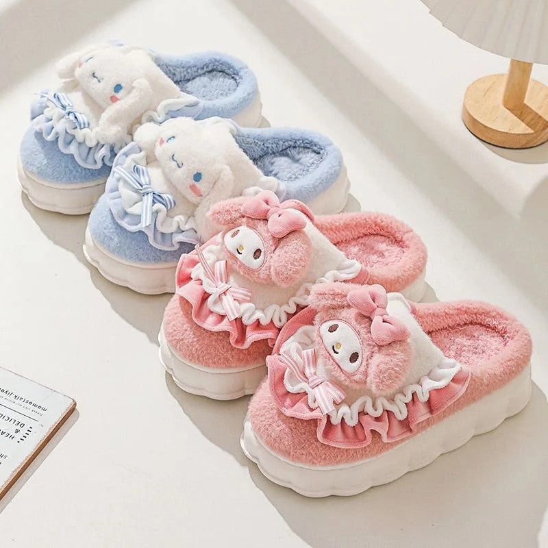 Fluffy Sanrio Slippers
