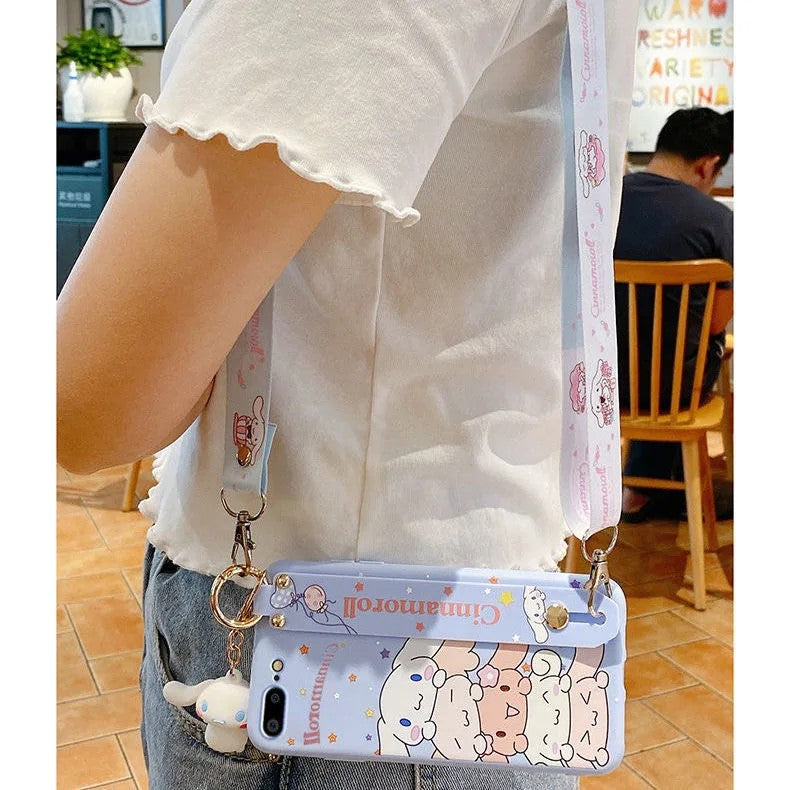 Cinnamoroll Phone Case For Samsung With Pendant
